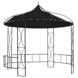 vidaXL Belvédère 300 x 290 cm Anthracite Rond - TU