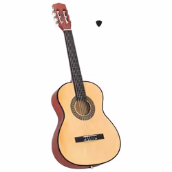 vidaXL Guitare classique pour débutants et enfants 3/4 36" Tilleul