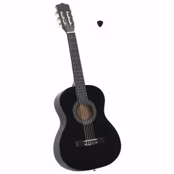 vidaXL Guitare classique de débutants et enfants Noir 3/4 36"