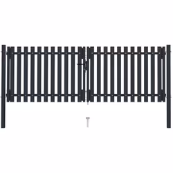 Ce portail à double porte offre une entrée de style contemporain pour dissimuler votre jardin du monde extérieur. Ce portail  ...