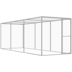 Cage pour chat 4,5x1,5x1,5 m Acier galvanisé - Vidaxl