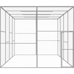 Cage pour chat 6x3x2,5 m Acier galvanisé - Vidaxl