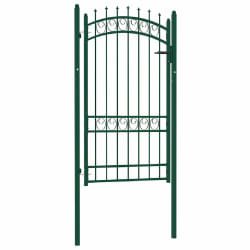 vidaXL Portail 100x175 cm acier vert