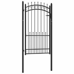 vidaXL Portail 100x175 cm acier noir