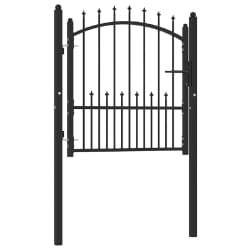 vidaXL Portail 100x100 cm acier noir