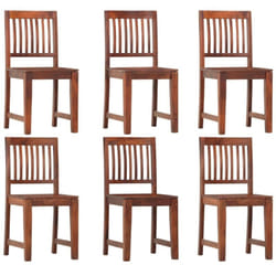 Vidaxl - Chaises à manger lot de 6 bois solide de manguier