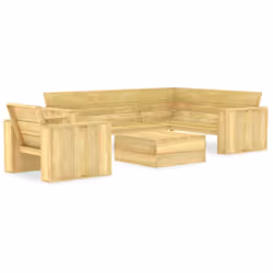 Notre salon de jardin sera un choix parfait pour l'heure du café ou pour vous détendre. L'ensemble de mobilier dégage un char ...