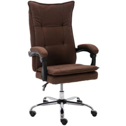 Chaise De Bureau Marron Tissu Vidaxl