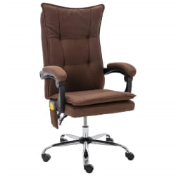vidaXL Chaise de bureau de massage - Marron