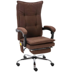 Chaise De Bureau De Massage Marron Tissu Vidaxl