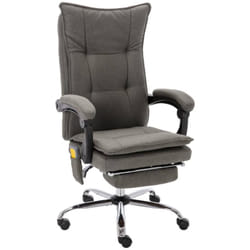 Chaise De Bureau De Massage Gris Tissu Vidaxl
