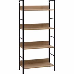 Cette bibliothèque à 4 niveaux peut être utilisée dans le salon comme étagère à livres ou présentoir de décoration, ou sur le ...