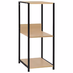 VidaXL 288233, Noir, Chêne, Acier, Bois, 15 kg, 45 kg, 335 mm