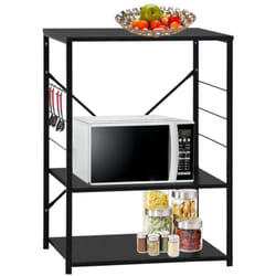 Armoire à four à micro-ondes Noir 60x39,6x79,5 cm Vidaxl