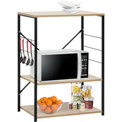 Vidaxl - Armoire à micro-ondes noir et chêne 60x39,6x79,5 cm