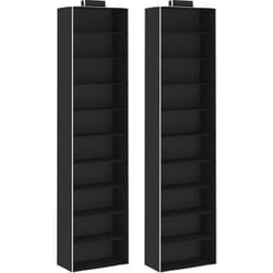 vidaXL Étagères suspendues de rangement 2 pcs 10 niveaux Tissu