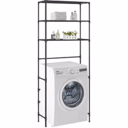 Description générale Notre support de rangement à 3 niveaux au-dessus du lave-linge est la solution idéale pour créer des esp ...