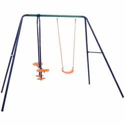 Jouer sur cette balançoire sera l'activité d'extérieur préférée de vos enfants ! Maximum 3 enfants peuvent jouer en même temp ...