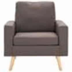vidaXL Fauteuil Taupe Tissu - TU