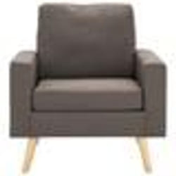 vidaXL Fauteuil Taupe Tissu - TU
