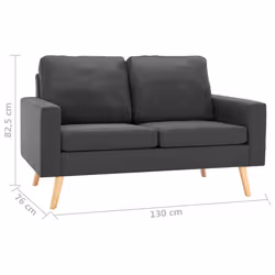 VidaXL 288704 canapé Gris - Vue supplémentaire 7