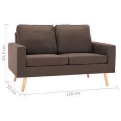 VidaXL 288705 canapé Marron - Vue supplémentaire 7