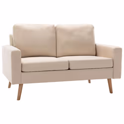 VidaXL 288706, Crème, Bois de pin, Polyester, Hévéa, 1300 mm, 760 mm, 825 mm, 108 cm