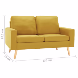 VidaXL 288709 canapé Jaune - Vue supplémentaire 7