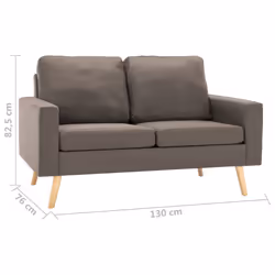 VidaXL 288711 canapé Taupe - Vue supplémentaire 7