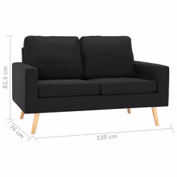 VidaXL 288712 canapé Noir - Vue supplémentaire 7