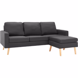 Ce canapé à 3 places avec repose-pied est conçu pour une expérience d'assise incroyable et répond parfaitement à vos besoins. ...