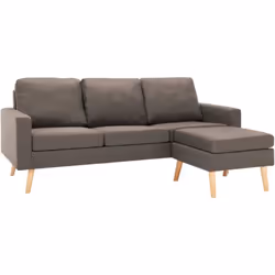 Ce canapé à 3 places avec repose-pied est conçu pour une expérience d'assise incroyable et répond parfaitement à vos besoins. ...