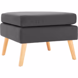 Ce repose-pied moderne est le complément parfait d'un ensemble de canapé. Ce pouf est rembourré en tissu doux au toucher et d ...