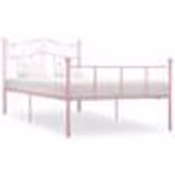 vidaXL Cadre de lit sans matelas rose métal 90x200 cm - 90 x 200 cm