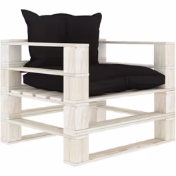 Notre canapé palette de jardin sera un choix idéal pour vous détendre, profiter du beau temps, faire une sieste ou discuter e ...