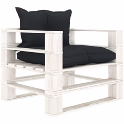 Notre canapé palette de jardin sera un choix idéal pour vous détendre, profiter du beau temps, faire une sieste ou discuter e ...