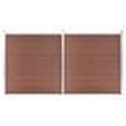 vidaXL Clôture de jardin WPC 353x186 cm Marron - TU