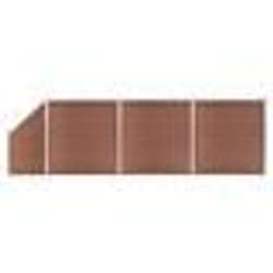 vidaXL Ensemble de clôture WPC 3 Carré + 1 Incliné 619 x 186 cm Marron - TU