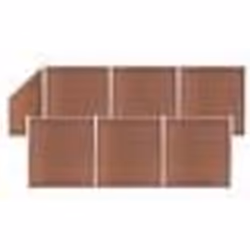 vidaXL Ensemble de clôture WPC 6 Carré + 1 Incliné 1138x186 cm Marron - TU