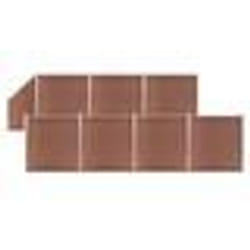 vidaXL Ensemble de clôture WPC 7 Carré + 1 Incliné 1311x186 cm Marron - TU