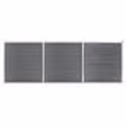 vidaXL Clôture de jardin WPC 526x186 cm Gris - TU