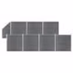 vidaXL Ensemble de clôture WPC 7 Carré + 1 Incliné 1311x186 cm Gris - TU