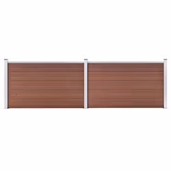 vidaXL Clôture de jardin WPC 353x106 cm marron - TU