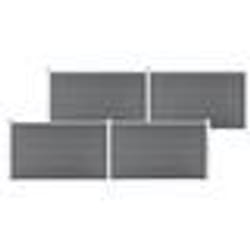 vidaXL Clôture de jardin WPC 699x106 cm Gris - TU