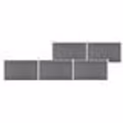 vidaXL Clôture de jardin WPC 872x106 cm Gris - TU