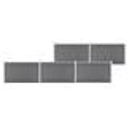 vidaXL Clôture de jardin WPC 872x106 cm Gris - TU