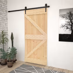 vidaXL Porte 90x210 cm Bois de pin massif