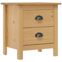 Table de chevet Hill 46x35x49,5 cm Bois de pin solide Vidaxl