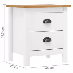 VidaXL 288910 Table de nuit et table de chevet - Vue supplémentaire 7