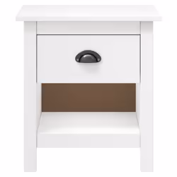 VidaXL 288968 Table de nuit et table de chevet Blanc